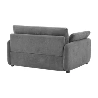 Modern Single Chenille Sofa with Extra-Wide 42.5-Inch Seat, Comfortable Armchair for Bedroom and Living Room, 50" L x 43" W x 34" H, Gray(m-12)