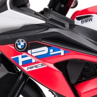 Aosom Licensed 6V Kids Ride on Motorcycle, Off-Road Battery Powered Three Wheels Dirtbike with USB, AUX, Music and Headlight for Toddler, Red(m-14)