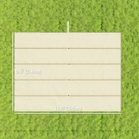 Outsunny 8.5' x 11.5' Retractable Pergola Canopy Replacement, Fit 10' x 13' Frame, Pergola Cover Replacement Top Only, Cream(m-3)