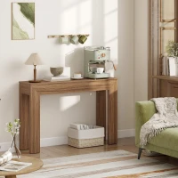 HOMCOM Modern Console Table, 47" Narrow Entryway Table, Walnut(m-8)