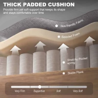 HOMCOM Mid-Century Modern Accent Chair, High Wingback Reading Chair, Button-Tufted Upholstered Fabric Armchair with Retro Wood Legs for Apartment, Living Room, Bedroom, Gray(m-5)