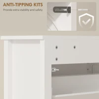 HOMCOM Slim Shoe Cabinet with 3 Flip Drawers, Shoe Storage Cabinet with Adjustable Shelves for Entryway, Holds 12 Pairs, White(m-6)