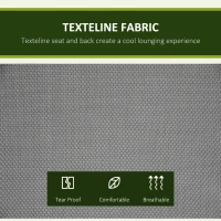 Outsunny 2-Seat Patio Swing Chair, Outdoor Porch Swing Glider w/ Tilting Canopy and Weather Resistant Steel Frame, Dark Grey(m-5)