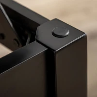 HOMCOM Adjustable Height Piano Bench Stool, PU Leather Button Tufted Padded Keyboard Seat with Rubber Wood Legs, Black(m-7)