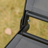 Outsunny 2-Seat Patio Swing Chair, Outdoor Porch Swing Glider w/ Tilting Canopy and Weather Resistant Steel Frame, Dark Grey(m-9)