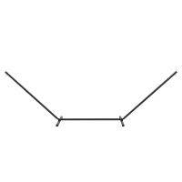 Outsunny 11.8'L Hammock Stand Extra Long Heavy Duty Straight Pole Day Bed Swing Metal Frame Simple Set Up Garden Outdoor Camping Picnic Use Black(m-11)