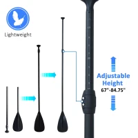 Soozier Inflatable Paddle Board, 120'' x 30" x 6" Stand Up Paddle Board Lightweight & Foldable w/ ISUP Accessories & Carry Bag, Aluminum Paddle, Fix Accessories Set, Air Pump, Leash(m-6)