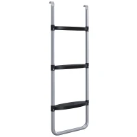 Soozier Trampoline Ladder Steel, 2/3 Steps Outdoor Trampoline Accessories, 38 Inch Length(m-11)