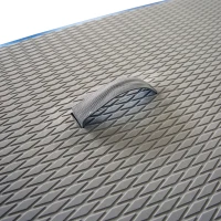 Soozier Inflatable Paddle Board, 120'' x 30" x 6" Stand Up Paddle Board Lightweight & Foldable w/ ISUP Accessories & Carry Bag, Aluminum Paddle, Fix Accessories Set, Air Pump, Leash(m-9)