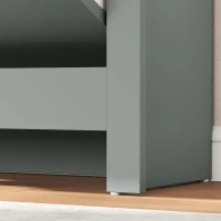 HOMCOM Shoe Storage Cabinet with 2 Flip Drawers and Adjustable Shelves for 12 Pairs of Shoes, Light Grey(m-10)