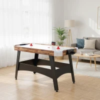 Soozier 61" Air Hockey Table, Arcade Game Table with LED Scoreboard and Manual Scorers, Pushers, Pucks(m-8)