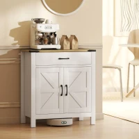 HOMCOM Sideboard Buffet Cabinet, Farmhouse Kitchen Storage Cabinet w/ Drawer and Shelf for Living Room, Entryway(m-8)