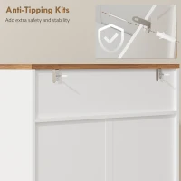 HOMCOM Shoe Storage Cabinet with 2 Flip Drawers, Farmhouse Narrow Shoe Cabinet, Holds Up to 16 Pairs, White(m-10)