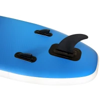 Soozier Inflatable Paddle Board, 120'' x 30" x 6" Stand Up Paddle Board Lightweight & Foldable w/ ISUP Accessories & Carry Bag, Aluminum Paddle, Fix Accessories Set, Air Pump, Leash(m-10)