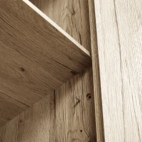 HOMCOM 72" Freestanding Storage Cabinet, Kitchen Pantry Cabinet with Doors and Shelves for Dining Room, Natural(m-9)