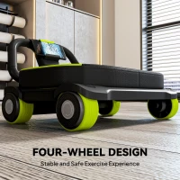 Soozier Ab Wheel Roller, Automatic Rebound Abdominal Wheel, Core Training Equipment with Phone Holder and Foldable Handle(m-9)