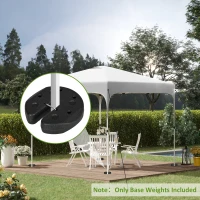 Outsunny Tent Weights Set of 4, Total 26 LBS Weights for Canopy Gazebo Legs with Reinforced Pins and Carry Belt(m-1)