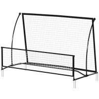 Soozier 2-in-1 Portable Soccer Rebounder Net, Dual-Sided and Foldable Bounce Back Net with Carry Bag for Soccer Baseball(m-2)