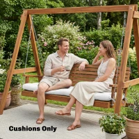 Outsunny Patio Lounge Chair Cushion, UV50+ Chaise Lounge Chair Cushion with Securing Straps for Patio, 78 x 25.6 inch, Cream White(m-10)