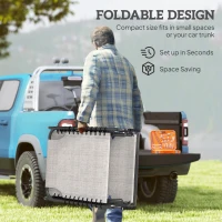 Outsunny Outdoor Folding Lounge Chair, 4-Level Adjustable Chaise Lounge with Headrest, Tanning Chair Beach Bed, Reclining Lounger Cot for Camping, Hiking, Backyard, Cream(m-6)