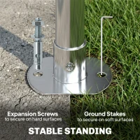 Outsunny 10' x 20' Heavy Duty Carport, Height Adjustable Portable Garage Car Canopy Tent Shelter with Doors, Windows, White(m-10)