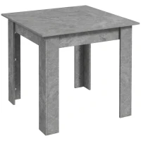 HOMCOM Square Dining Table, Modern Dining Room Table with Faux Cement Effect, Space Saving Small Kitchen Table, Cement Grey(m-11)