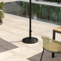 Outsunny 26 lbs Resin Round Patio Umbrella Base, Umbrella Stand Base, Outdoor Umbrella Stand for Outdoor, Lawn, Poolside(m-10)