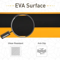 HOMCOM 2PCS Saw Horse Twin Pack Folding Workbench Metal Trestle Stands with Non-slip EVA Surface Orange(m-5)