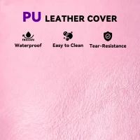 Soozier 4'x6'x2'' Folding Gymnastics Tumbling Mat, Exercise Mat  with Carrying Handles for Yoga, MMA, Martial Arts, Stretching, Core Workouts, Pink(m-7)