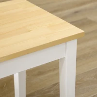 HOMCOM 40" Wood Dining Bench for 2 People, Wooden Bench Seat for Kitchen, Dining Room, Entryway, Natural(m-10)