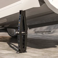 HOMCOM Steel Car Jack, Portable Scissor Jack, 2 Ton (4400 lbs) Capacity for Auto Sedan SUV MPV Tire Changes & Repairs, Black(m-8)