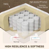 HOMCOM 53" Loveseat Sofa, Small 2 Seater Couch with Solid Wood Legs, Modern Velvet Sofa for Living Room, Small Spaces,Brown(m-4)