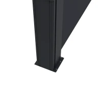 Outsunny 13' x 5' Retractable Side Awning, Outdoor Privacy Screen for Garden, Hot Tub, Balcony, Terrace, Pool, Black(m-10)