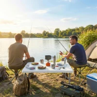 Outsunny Folding Picnic Table Heavy Duty Camping Table 34" x 34", Indoor Outdoor Use for Picnic, Beach, BBQ, White(m-7)