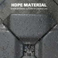 Outsunny 4PCs Cantilever Umbrella Base Weights for Offset Banana Parasol, HDPE Water or Sand Filled Patio Umbrella Weights(m-6)