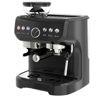 HOMCOM Espresso Machine, 15 Bar Barista Coffee Maker with Milk Frother, Fast Heating, Grinder for Espresso, Latte, Cappuccino(m-2)