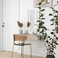 HOMCOM 20" x 28" Bathroom Mirror for Wall, Rectangular Mirror for Living Room, Bedroom, Entryway, White(m-10)