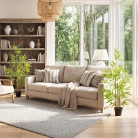 Outsunny Artificial Bamboo Tree, 4ft Fake Tree with Realistic Leaf and Natural Trunk, Decorative Plant in Nursery(m-6)