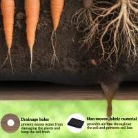 Outsunny Mobile Raised Garden Bed Elevated Wood Planter Box with Lockable Wheels, Storage Shelf for Herbs Vegetables, Carbonized(m-6)