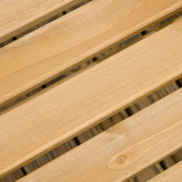 Outsunny Outdoor Wood Loveseat with Middle Table, Garden Table and Chairs Set with Cushions and Umbrella Hole, 2-Seater Outdoor Furniture Set for Balcony, Patio, Brown(m-9)