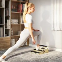 Soozier Slant Board, Portable Calf Stretcher with 4-Level Incline, Extra Side-Handle Design and Non-Slip Surface(m-9)