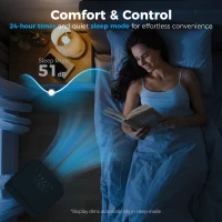 HOMCOM 8000 BTU Portable 4-in-1 Air Conditioner with Cool, Dehumidifier, Fan, Sleep, WiFi Voice Remote Control, Black(m-7)