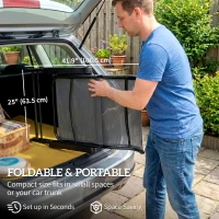 Outsunny Folding Patio Chairs Set of 2, 5-Position Outdoor Lounge Chairs with High Back, Retractable Footrest, Dark Grey(m-9)