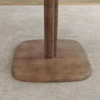 HOMCOM Dining Table for 4 People - Modern Kitchen Table with Wood-Effect Top, 27.6" x 27.6", Dark Brown(m-10)