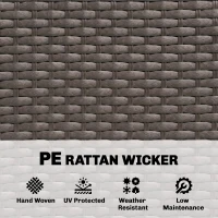 Outsunny Wicker Outdoor Storage Cabinet, 4 Shelf Patio Storage Cabinet with Adjustable Shelves and Magnetic Doors, Brown(m-7)