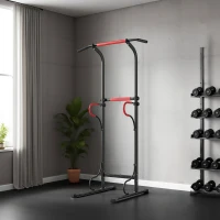 Soozier Power Tower, Pull Up Bar, Dip Station for Home Office Gym Multi-Function Workout Equipment(m-8)