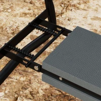 Outsunny Garden Kneeler and Seat Stool, Folding Gardening Stool Kneeling Chair with Thicken Pad and Handles(m-9)