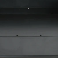 Outsunny Charcoal Grill,Barbecue Trolley with Double Adjustable Grill, Side Table, Storage Shelf and Wheels, Black(m-10)