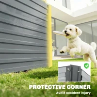 Outsunny 8' x 4' x 2' Raised Garden Bed, Galvanized Planter Box for Growing Flowers, Herbs and Vegetables, Light Grey(m-9)