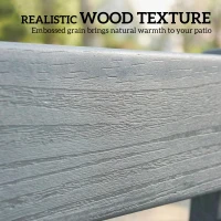 Outsunny Outdoor Bench, HDPE Weatherproof Garden Bench, 2-Person Garden Seating with Slatted Seat(m-9)